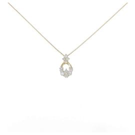 Autre Marque Au750 Diamond Necklace Golden