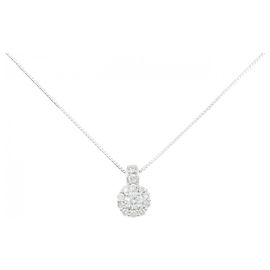 Autre Marque Diamantenhalskette Au750 Silber