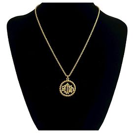Colar Christian Dior Dourado