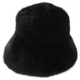 Louis Vuitton LV Cozy Neovison Fur Bucket Hat Black