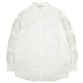 Acne Studios FN-MN-SHIR000446 Baumwollhemd Weiß