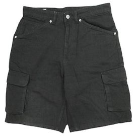 Autre Marque ZARA DENIM CARGO SHORT Pantaloncini in cotone Nero