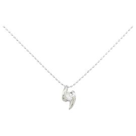 Autre Marque Platinum Diamond Necklace Silvery