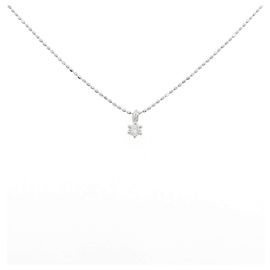 Autre Marque Platin-Diamant-Halskette PT850 Silber