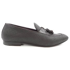 Autre Marque Sapatos de couro Ermenegildo Zegna Marrom