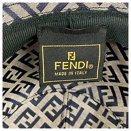 Fendi Cotton Polyester Bucket Hat Blue Other