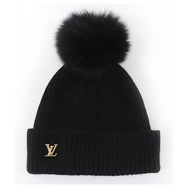 Berretto in cashmere Louis Vuitton LV Cold Spark Nero