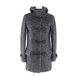 Cappotto Duffel Gucci in lana e cotone Nero Bianco