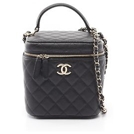 Sac à épaule 2-Way Chanel Matelassé Noir