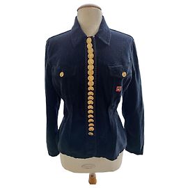 Chaqueta Kenzo de algodón con botones dorados Negro