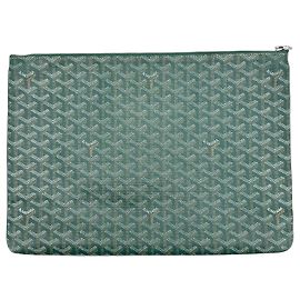 Goyard Senat Zip Coated Canvas GM Vert