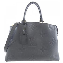 Louis Vuitton Monogram Empreinte Grand Palais MM Handbag Black