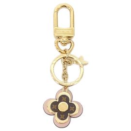 Louis Vuitton Monogram O'Elder Blooming Flower BB Keyring Brown Golden