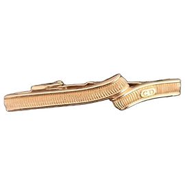 Fermi cravatta Christian Dior CD Dorato D'oro