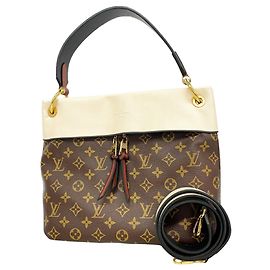 Sac à main Louis Vuitton Monogram Tuileries Besace Écru