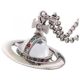Collar con colgante Small Orb Vivienne Westwood Plata Multicolor Otro