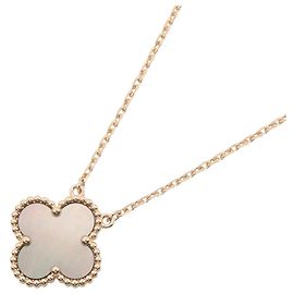 Collana Vintage Alhambra Van Cleef & Arpels Marrone D'oro