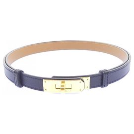 Hermès Cintura Hermes Kelly 18mm Nero