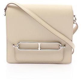 Hermès Sac Lauris Mini Beton Shoulder Bag Beige
