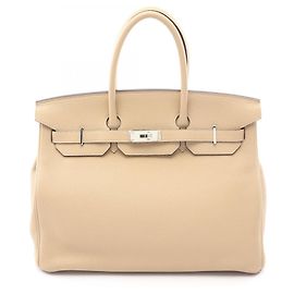Hermès Borsa Hermes Birkin 35 Trench Beige