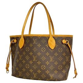 Borsa Tote Louis Vuitton Monogram Neverfull PM Marrone