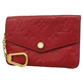 Louis Vuitton Monogram Empreinte Pochette Clé M60634 Coin Case Fuschia