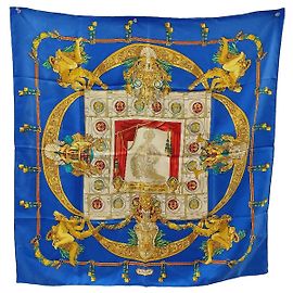 Hermès Hermes Carré 90 Silk multicolor 90 x 90 Blu
