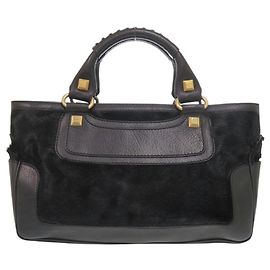 Céline Bolso Celine Boogie en piel negra Negro