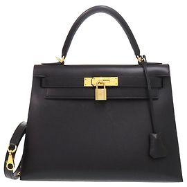 Hermès Sac à main Hermes Kelly 28 Noir