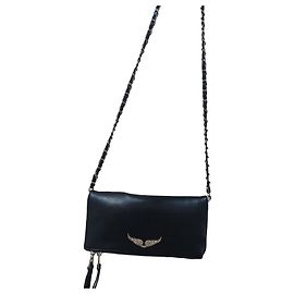 Borsa a tracolla Zadig & Voltaire in pelle nera Ali d'Angelo Nero
