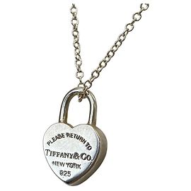 Autre Marque Tiffany & Co. Collana Return to Heart Lock Argento