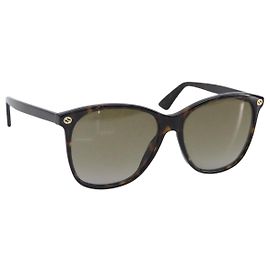 GUCCI Sunglasses plastic Dark Brown Auth bs37304 Dark brown
