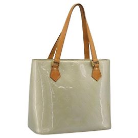 Bolso de mano LOUIS VUITTON Monogram Vernis Houston Gris M91053 LV Auth ep15992 Gris