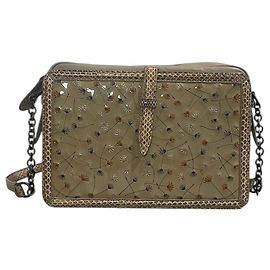 Bolsa Bottega Veneta bege com flores Bege