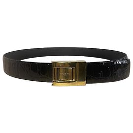 Autre Marque Cinto Saint Laurent preto T.85 Preto