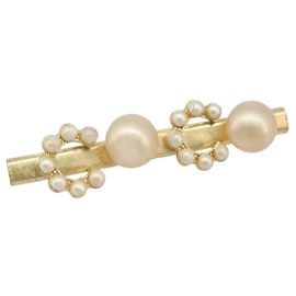 Broche CHANEL metal Gold Tone CC Auth bs37449 Outro