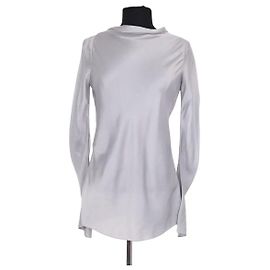 Blusa de seda gris Yves Saint Laurent Gris