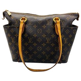 mala Tote Louis Vuitton Brown Monogram Canvas com Alça Dupla Superior Marrom