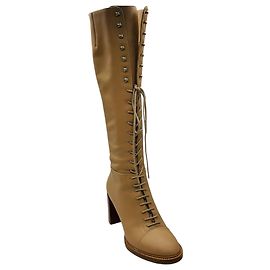 Botas altas Pat 75 de cuero beige Gabriela Hearst Beige
