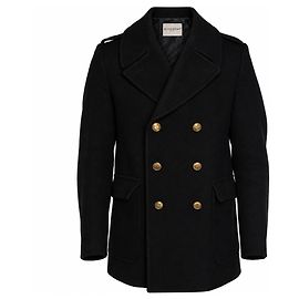 Givenchy, Peacoat aus Schurwolle in Schwarz Schwarz