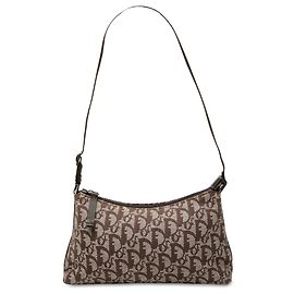 Borsa a tracolla pochette Dior Diorissimo Trotter Canvas marrone Marrone