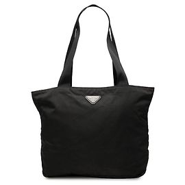 mala Tote Prada Tessuto preta Preto