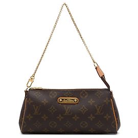 Bolsa Satchel Louis Vuitton Monogram Eva Castanha Marrom