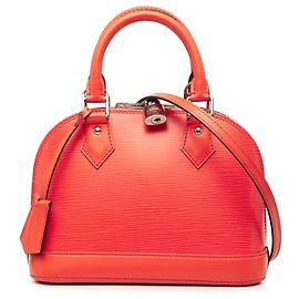 Bolso Satchel Louis Vuitton Epi Alma BB Naranja Naranja