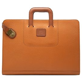 Borsa business Burberry in pelle marrone Marrone