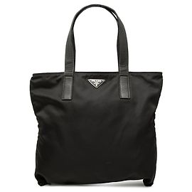 Tote Prada Tessuto Preto Preto