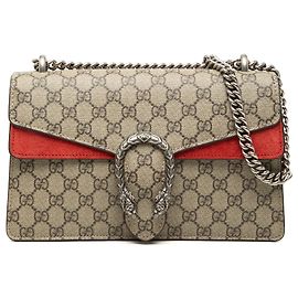 Borsa a tracolla Gucci Dionysus Medium GG Supreme Beige Beige