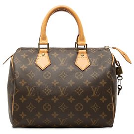 Sac Boston Louis Vuitton Monogram Speedy 25 Marron Marron