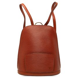 Brown Louis Vuitton Epi Gobelins Backpack Brown