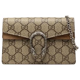 Bolsa Tiracolo Gucci Mini GG Supreme Dionysus Bege Bege